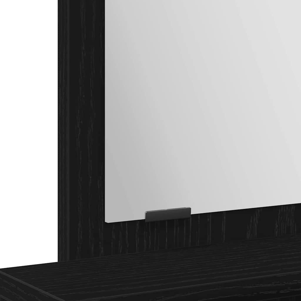 vidaXL Τραπέζι περιποίησης Μαύρη Οξυά 50 x 41 x 140 εκ.