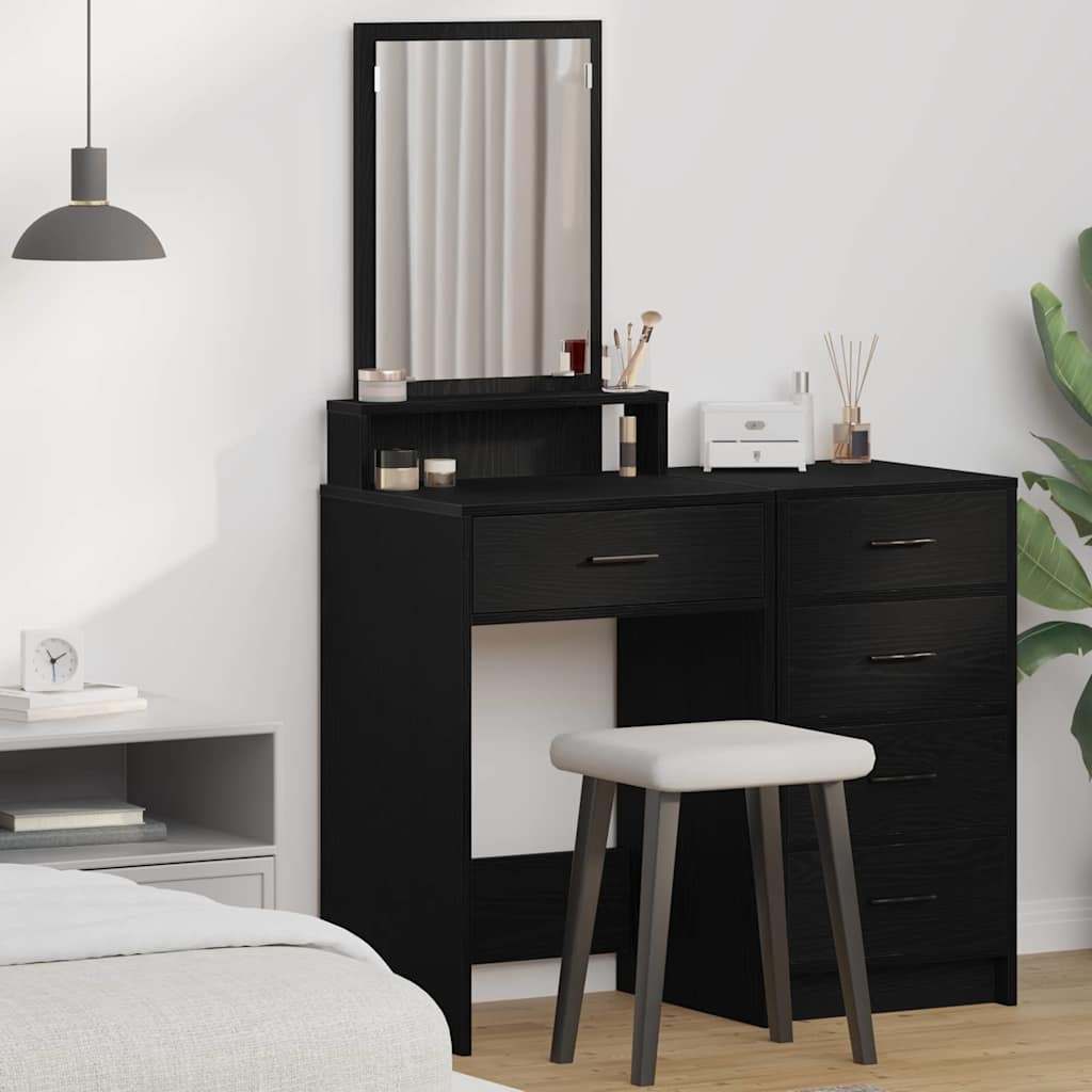 vidaXL Τραπέζι περιποίησης Μαύρη Οξυά 50 x 41 x 140 εκ.