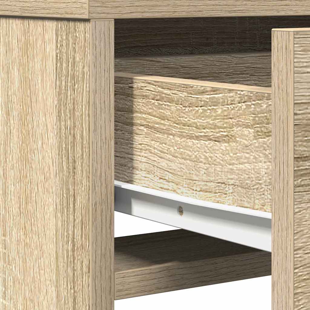 vidaXL Κομμό Υπνοδωματίου με συρτάρι Δρύς Sonoma 50 x 41 x 140 εκ.