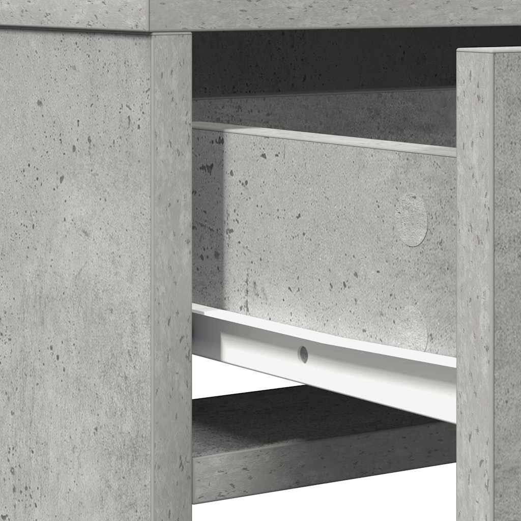 vidaXL Τραπέζι περιποίησης Σκυρόδεμα Γκρι 50 x 41 x 140 εκ.