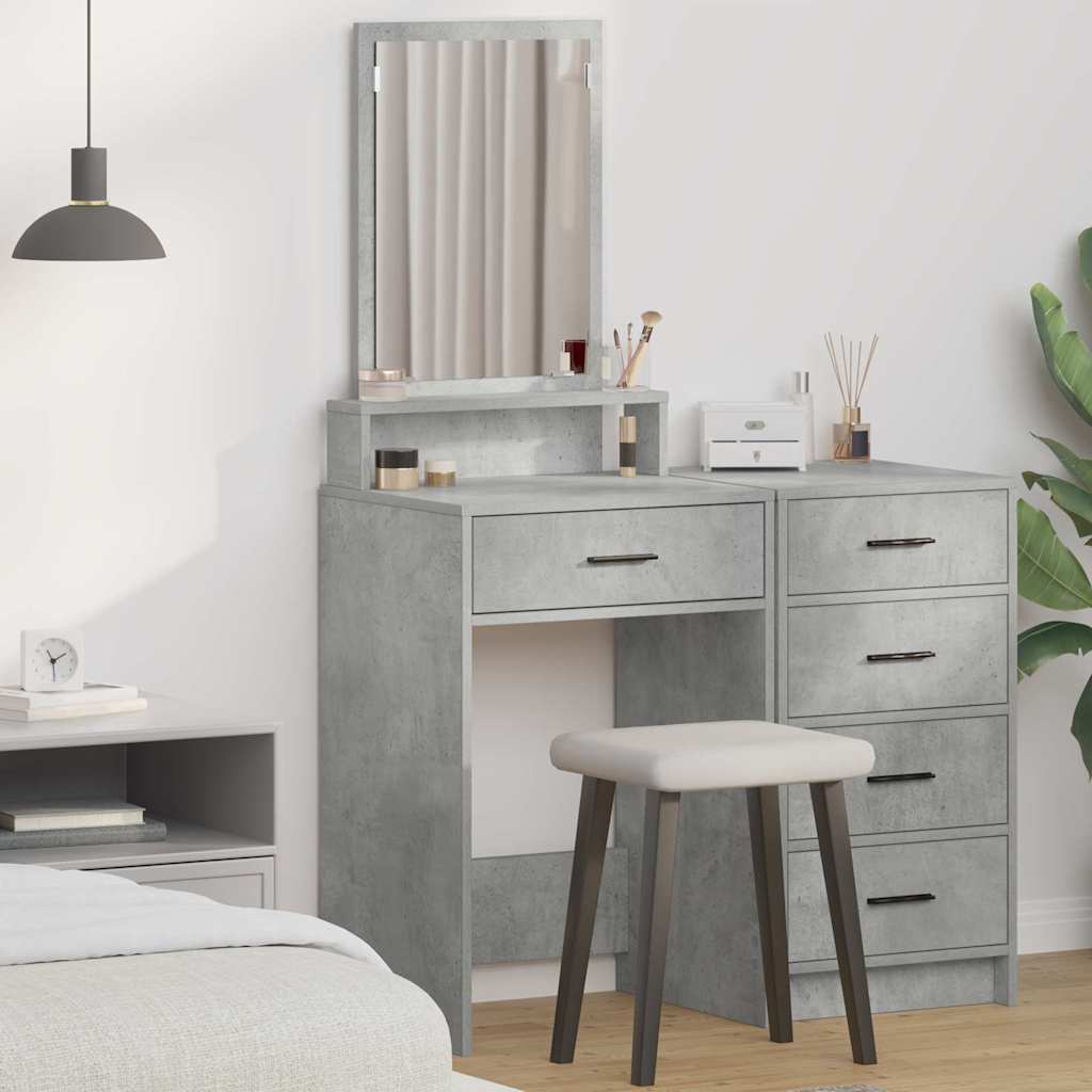vidaXL Τραπέζι περιποίησης Σκυρόδεμα Γκρι 50 x 41 x 140 εκ.