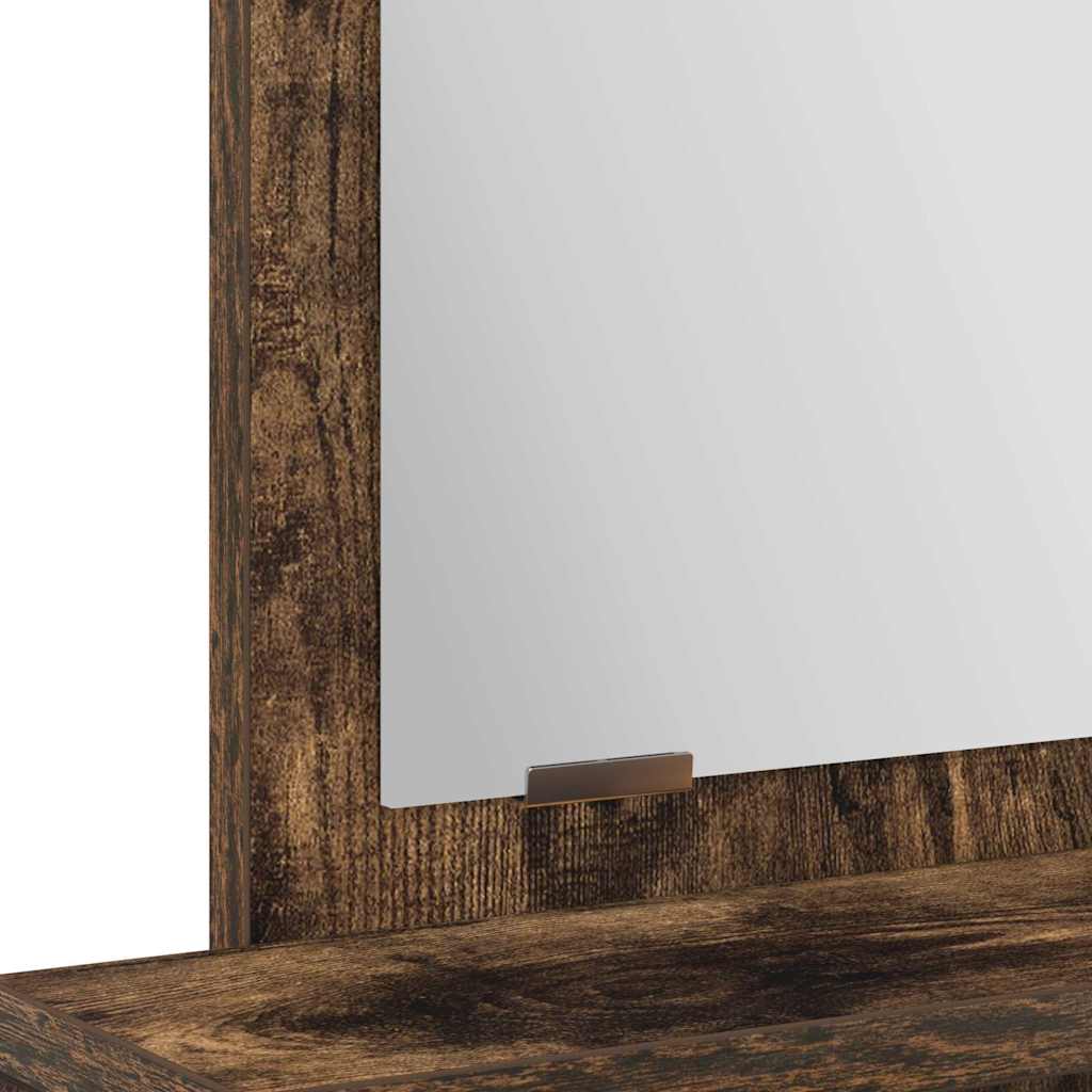 vidaXL Τραπέζι περιποίησης Καπνιστό Δρύς 50 x 41 x 140 εκ.