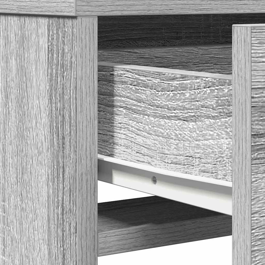 vidaXL Κομμό Υπνοδωματίου με συρτάρι Γκρι sonoma 50 x 41 x 140 εκ.