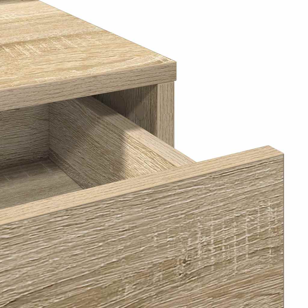 vidaXL Κομμό Υπνοδωματίου με συρτάρι Δρύς Sonoma 79 x 41 x 140 εκ.