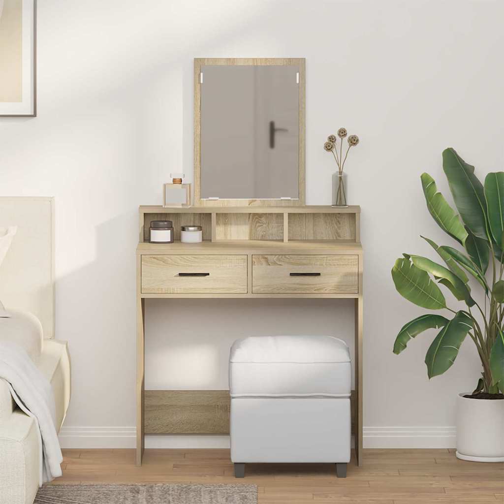 vidaXL Κομμό Υπνοδωματίου με συρτάρι Δρύς Sonoma 79 x 41 x 140 εκ.