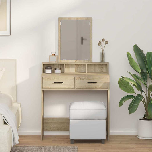 vidaXL Κομμό Υπνοδωματίου με συρτάρι Δρύς Sonoma 79 x 41 x 140 εκ.