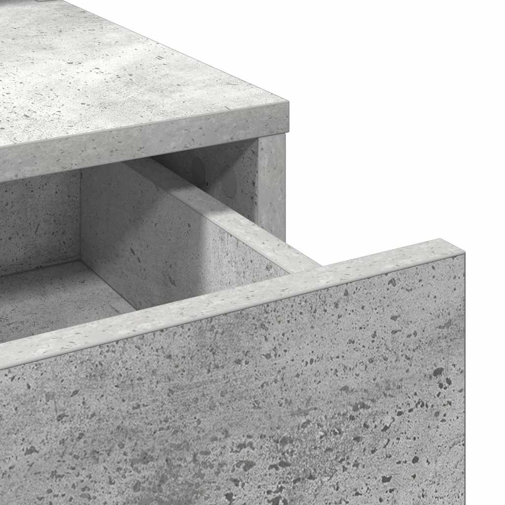 vidaXL Τραπέζι περιποίησης Σκυρόδεμα Γκρι 79 x 41 x 140 εκ.