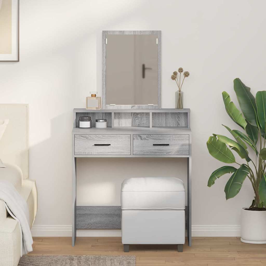 vidaXL Τραπέζι περιποίησης Γκρίζο Σονομα 79 x 41 x 140 εκ.