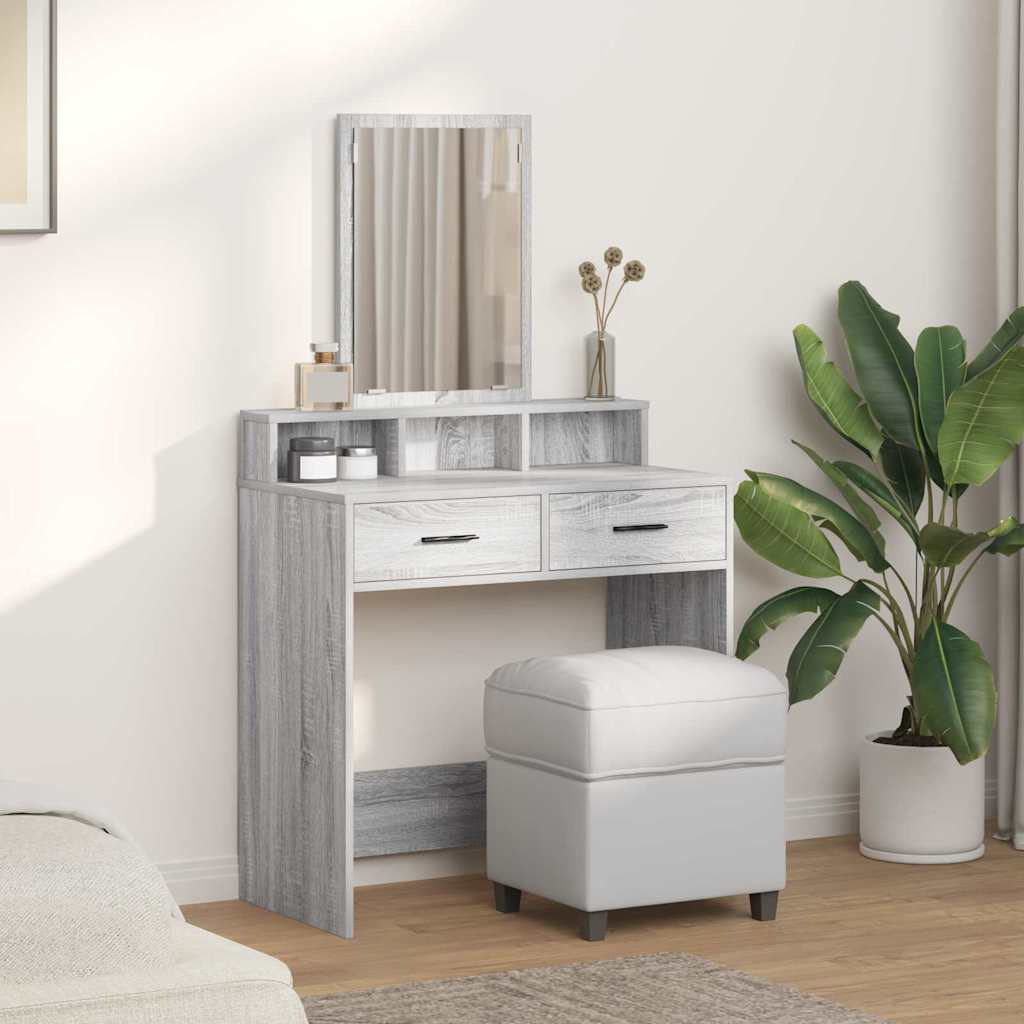 vidaXL Τραπέζι περιποίησης Γκρίζο Σονομα 79 x 41 x 140 εκ.