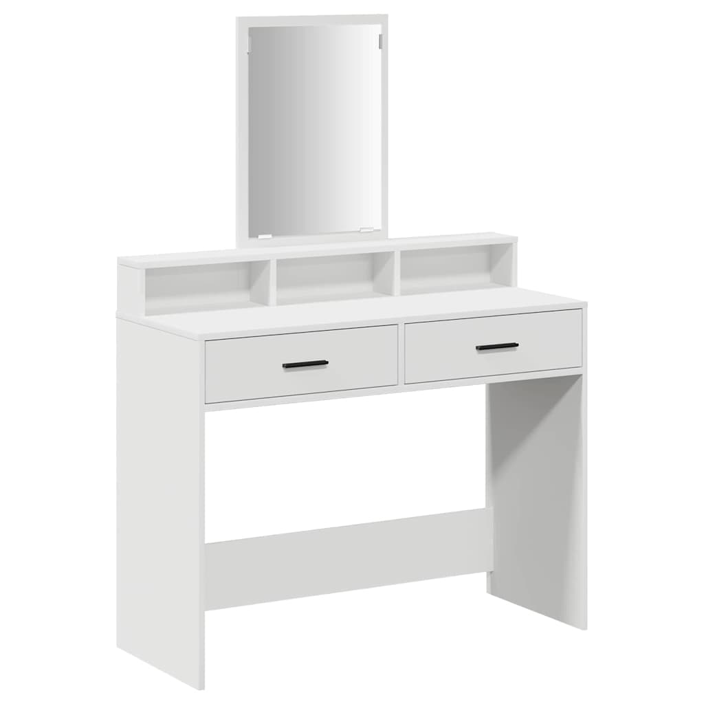 vidaXL Τραπέζι περιποίησης Λευκό 100 x 41 x 140 εκ. Επεξεργασμένο Ξύλο