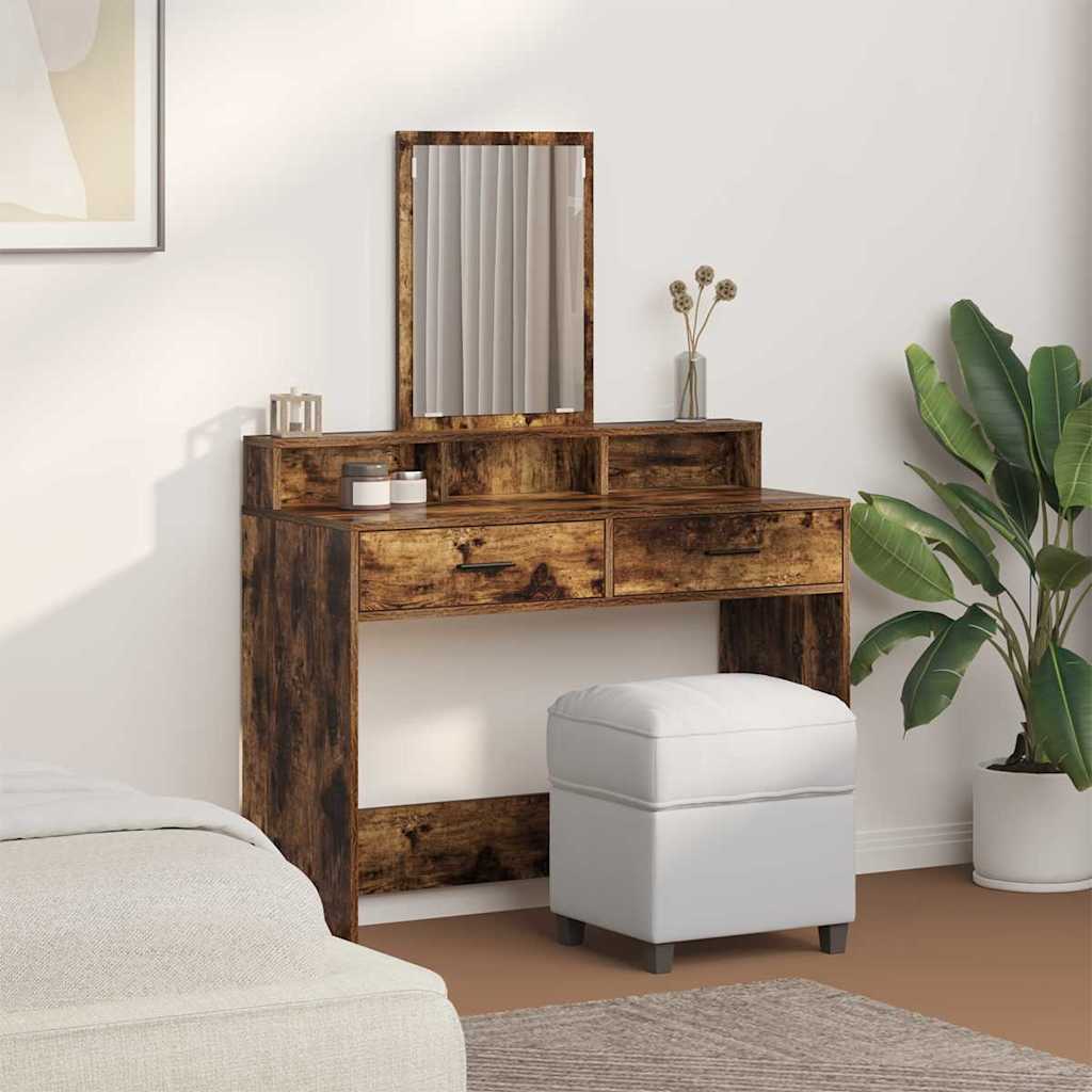 vidaXL Τραπέζι περιποίησης Καπνιστό Δρύς 100 x 41 x 140 εκ.