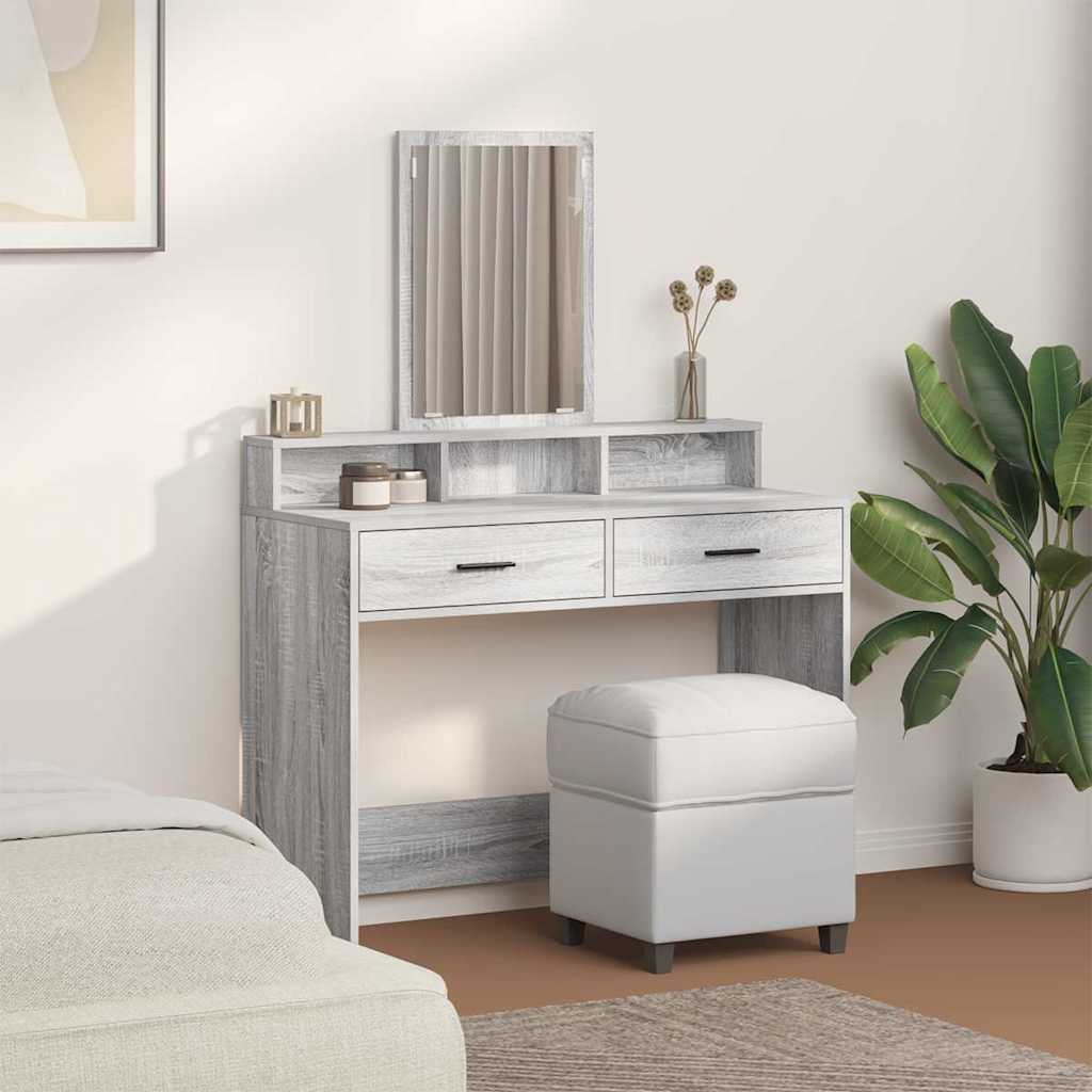 vidaXL Τραπέζι περιποίησης Γκρίζο Σονομα 100 x 41 x 140 εκ.