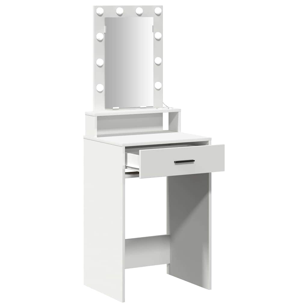 vidaXL Τραπέζι περιποίησης Λευκό 50 x 41 x 140 εκ. Επεξεργασμένο Ξύλο