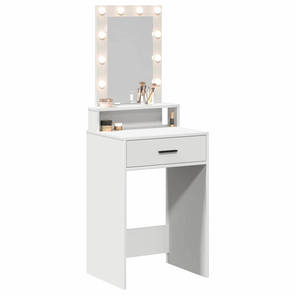 vidaXL Τραπέζι περιποίησης Λευκό 50 x 41 x 140 εκ. Επεξεργασμένο Ξύλο