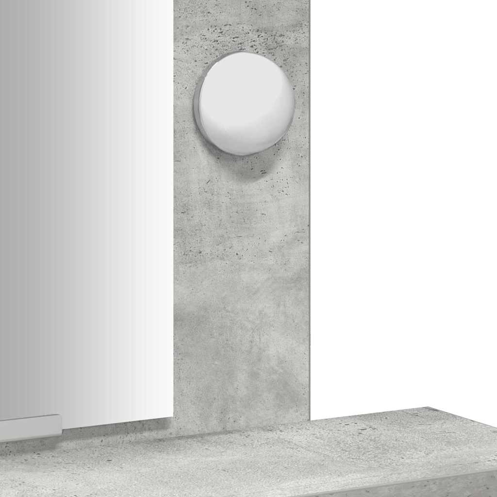 vidaXL Τραπέζι περιποίησης Γκρι 50 x 41 x 140 εκ. Επεξεργασμένο Ξύλο