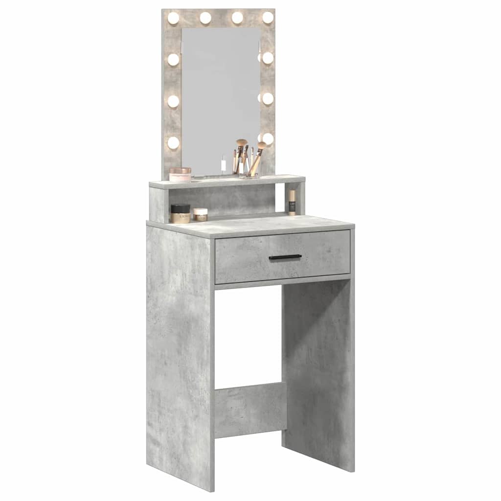 vidaXL Τραπέζι περιποίησης Γκρι 50 x 41 x 140 εκ. Επεξεργασμένο Ξύλο