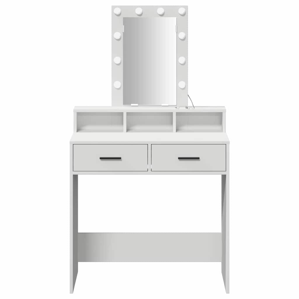 vidaXL Τραπέζι περιποίησης Λευκό 79 x 41 x 140 εκ. Επεξεργασμένο Ξύλο