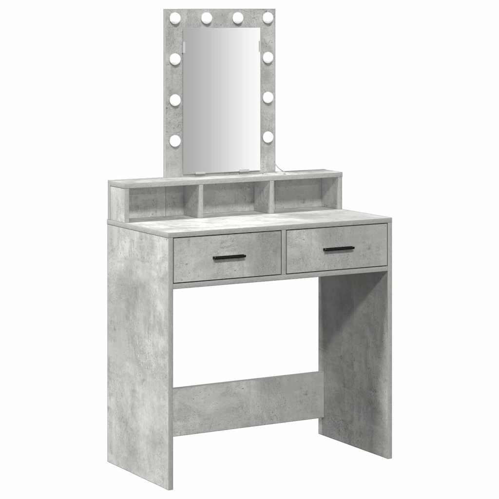 vidaXL Τραπέζι περιποίησης Γκρι 79 x 41 x 140 εκ. Επεξεργασμένο Ξύλο