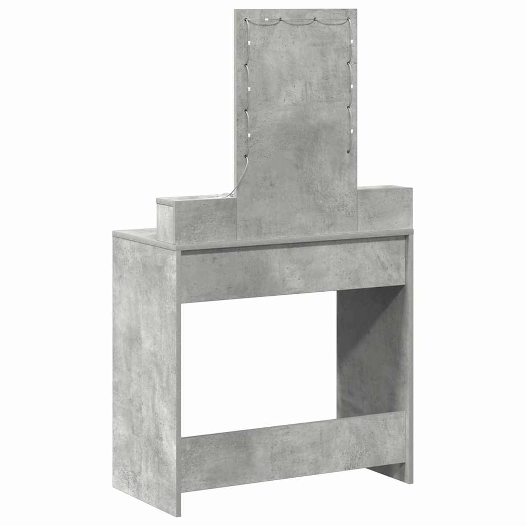 vidaXL Τραπέζι περιποίησης Γκρι 79 x 41 x 140 εκ. Επεξεργασμένο Ξύλο