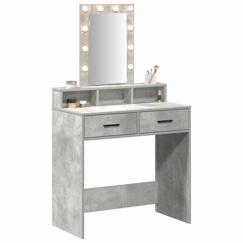 vidaXL Τραπέζι περιποίησης Γκρι 79 x 41 x 140 εκ. Επεξεργασμένο Ξύλο