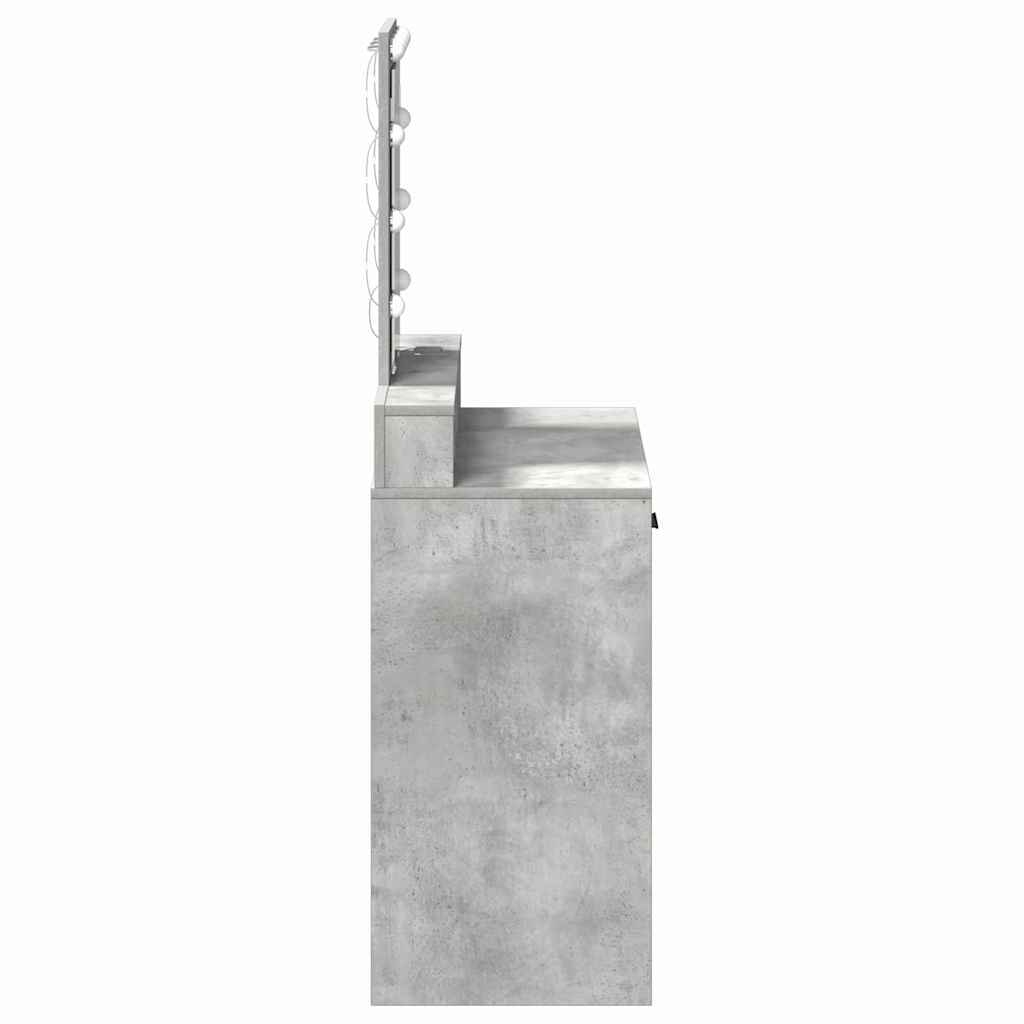 vidaXL Τραπέζι περιποίησης Γκρι 79 x 41 x 140 εκ. Επεξεργασμένο Ξύλο