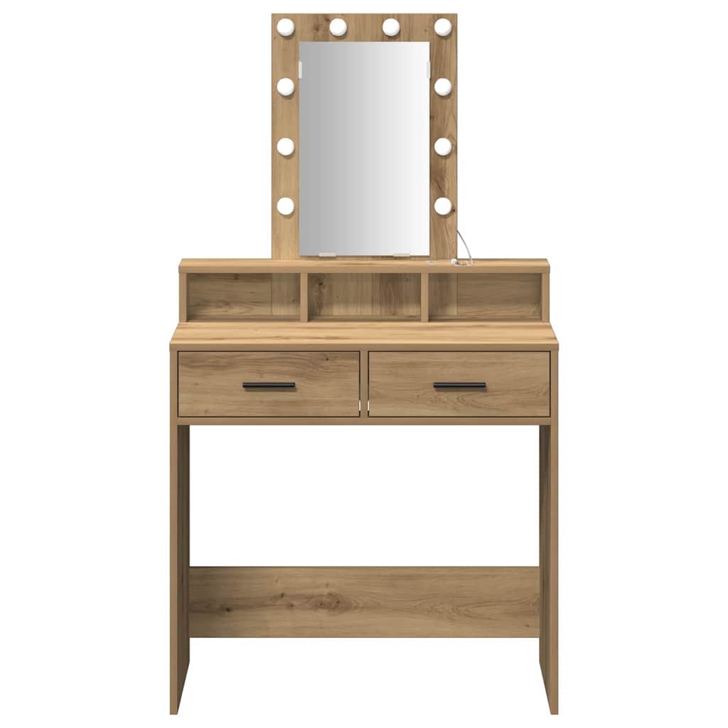 vidaXL Τραπέζι περιποίησης Καφέ 79 x 41 x 140 εκ. Επεξεργασμένο Ξύλο