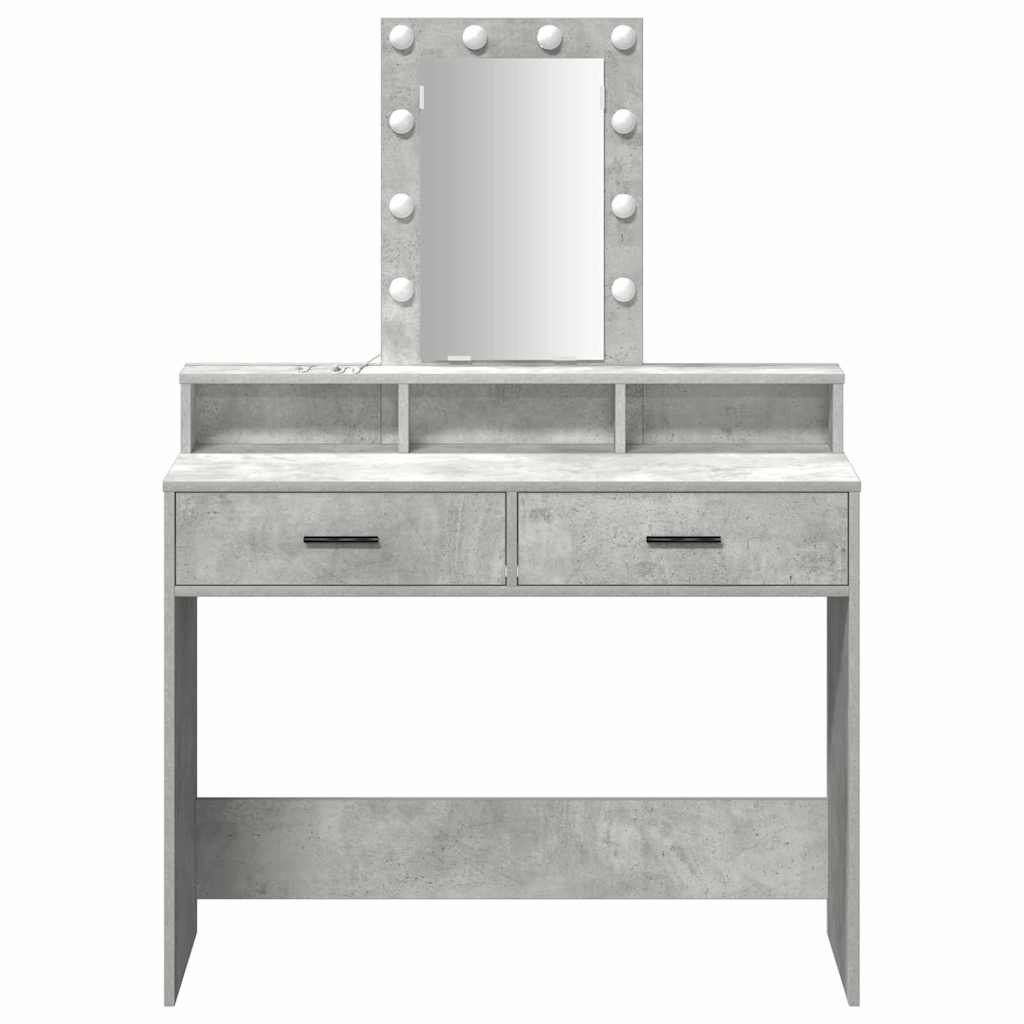 vidaXL Τραπέζι περιποίησης Γκρι 100 x 41 x 140 εκ. Επεξεργασμένο Ξύλο
