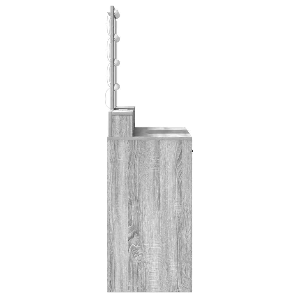 vidaXL Τραπέζι περιποίησης Γκρι 100 x 41 x 140 εκ. Επεξεργασμένο Ξύλο