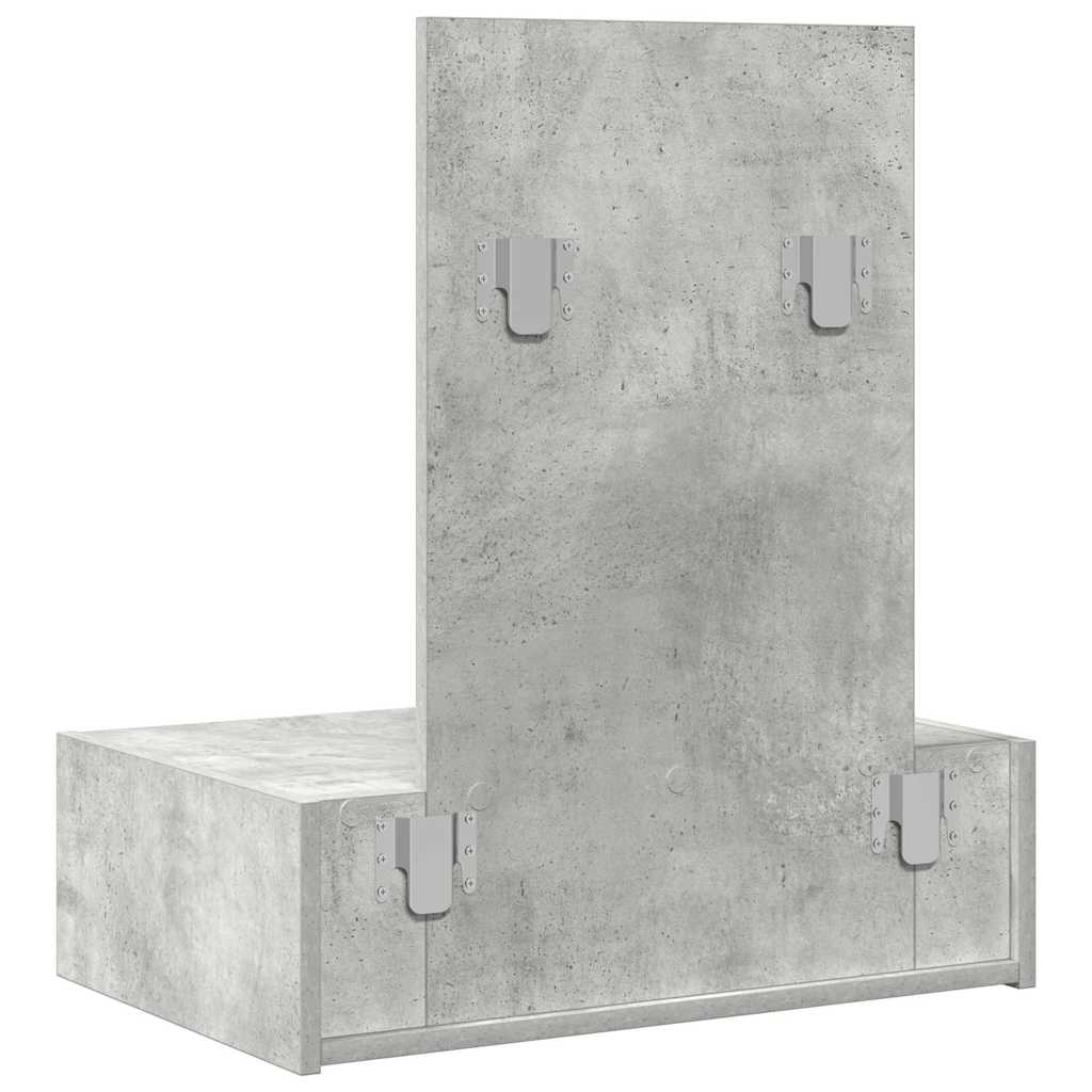 vidaXL Τραπέζι περιποίησης Γκρι 60 x 40 x 70 εκ. Επεξεργασμένο Ξύλο