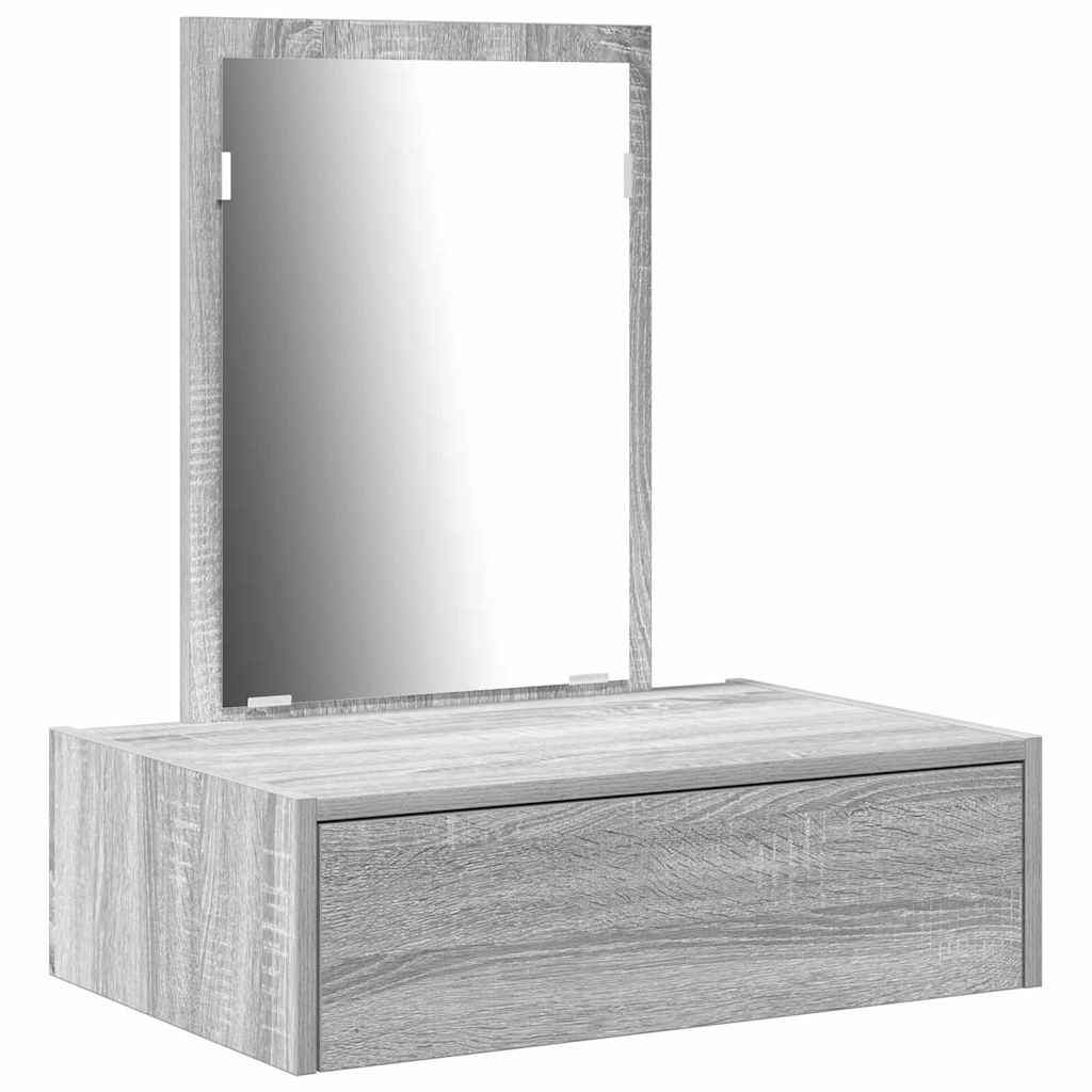 vidaXL Τραπέζι περιποίησης Γκρι 60 x 40 x 70 εκ. Επεξεργασμένο Ξύλο