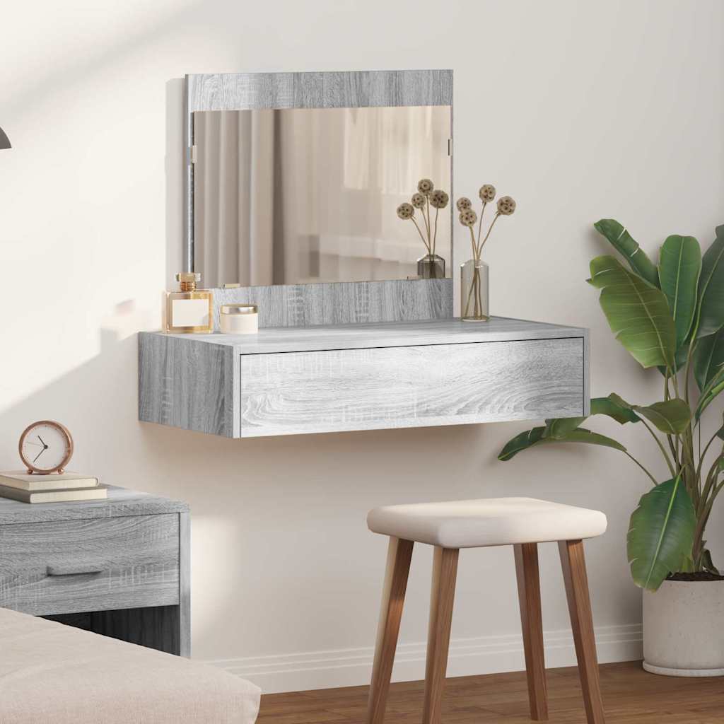vidaXL Τραπέζι περιποίησης Γκρι 83 x 40 x 70 εκ Επεξεργασμένο Ξύλο