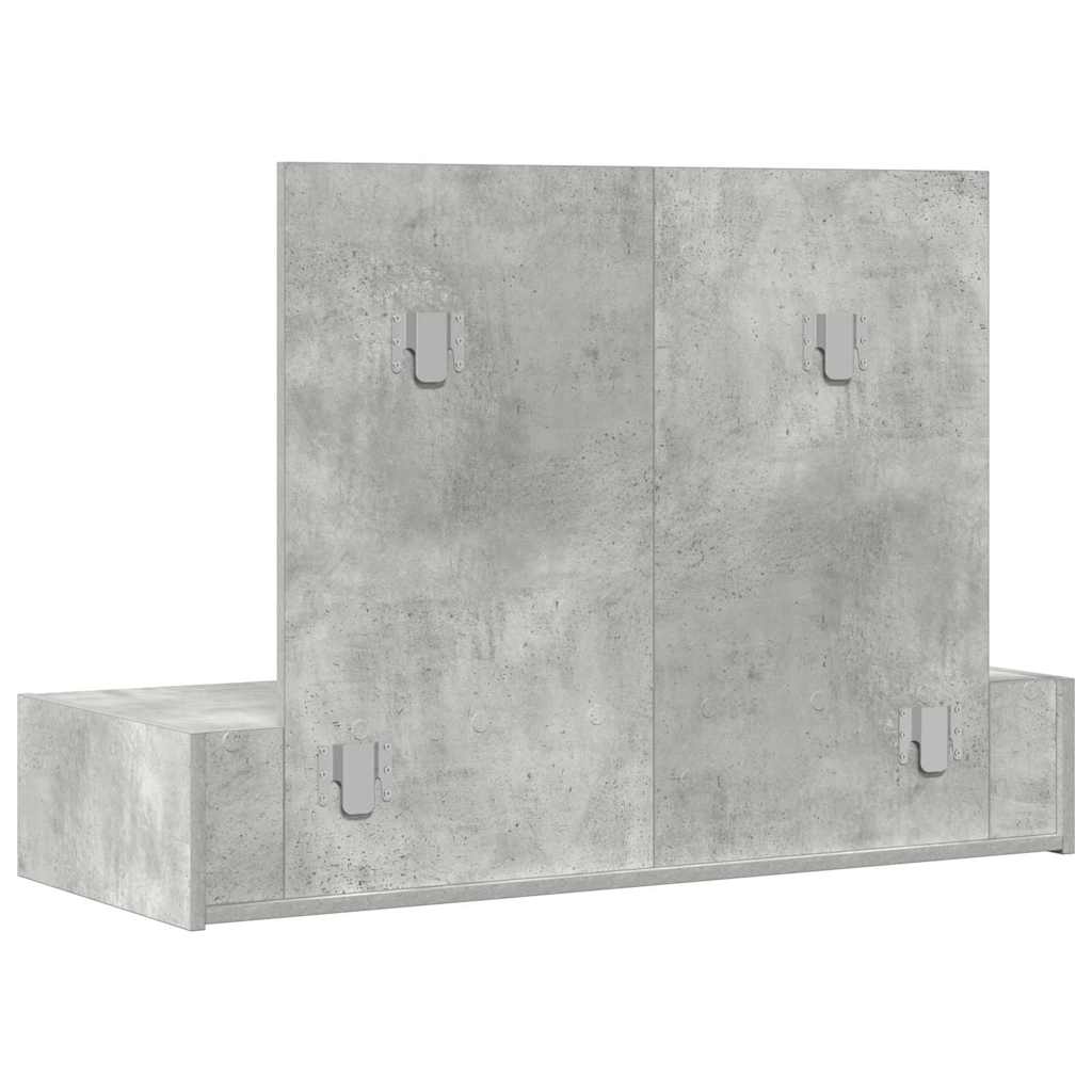 vidaXL Τραπέζι περιποίησης Γκρι 100 x 40 x 70 εκ. Επεξεργασμένο Ξύλο