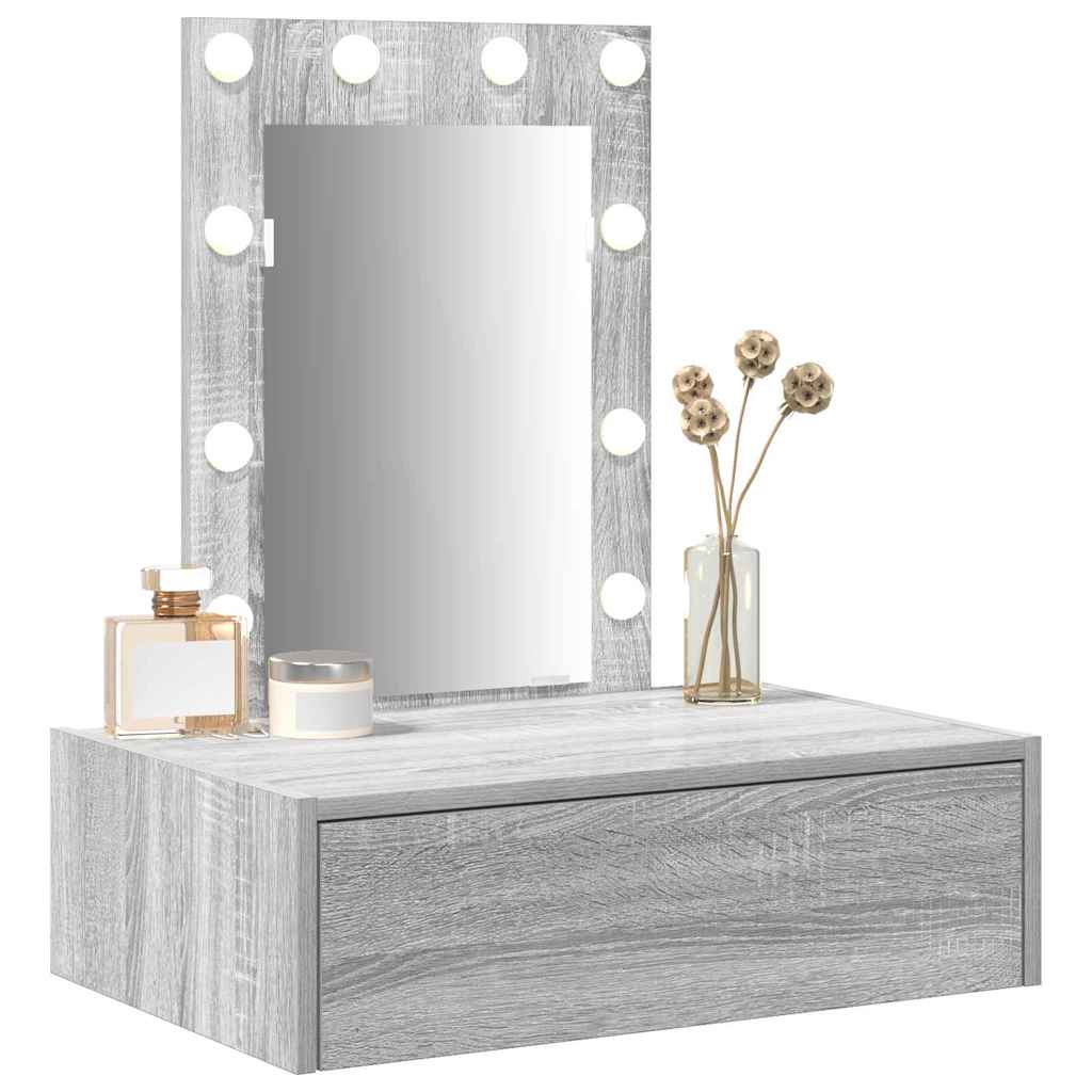 vidaXL Τραπέζι περιποίησης Γκρι 60 x 40 x 70 εκ. Επεξεργασμένο Ξύλο