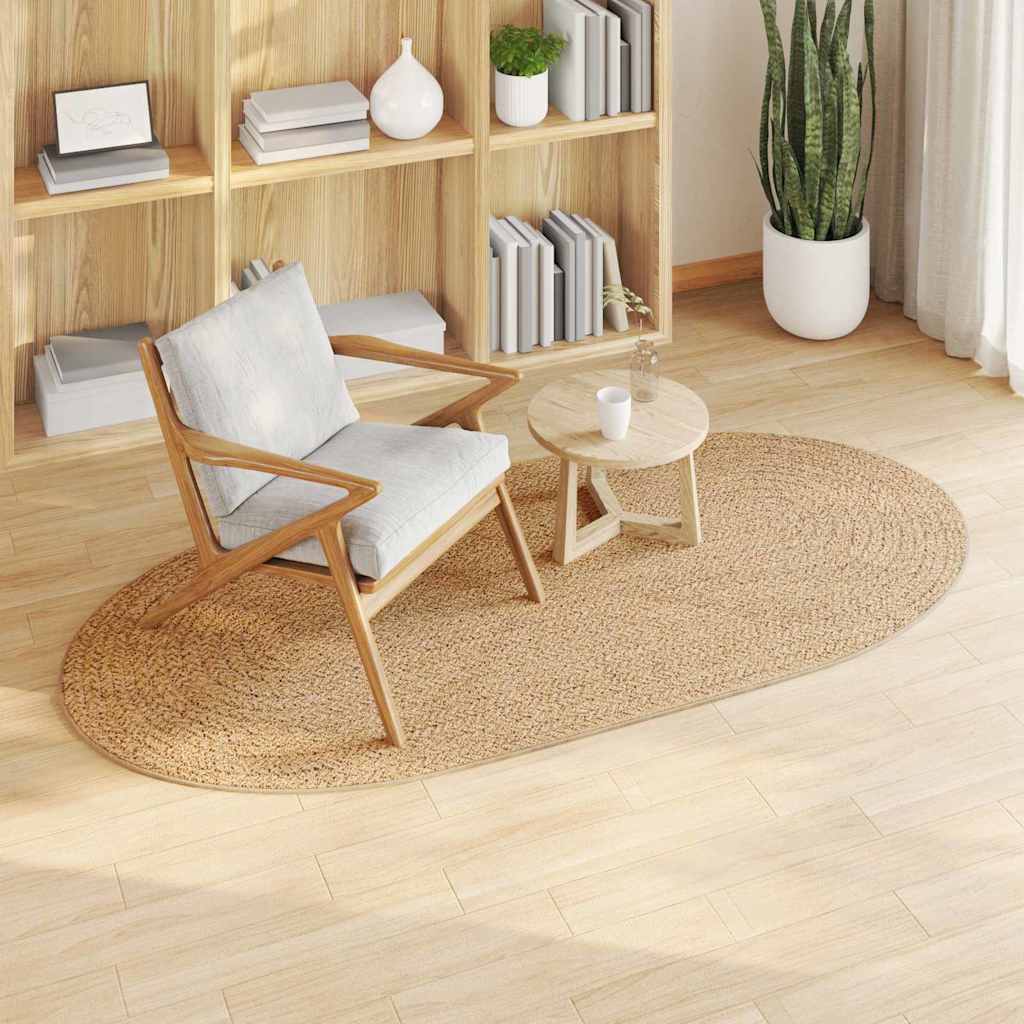 vidaXL Χαλί ZIZUR Καφέ PP