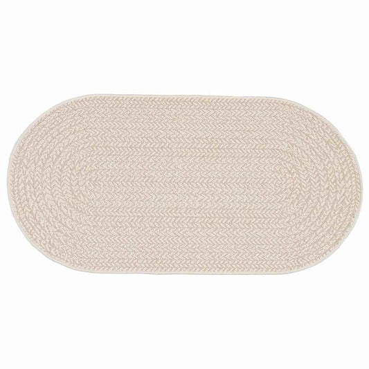 vidaXL Χαλί ZIZUR Κρεμ 150 x 80 cm Πολυπροπυλένιο