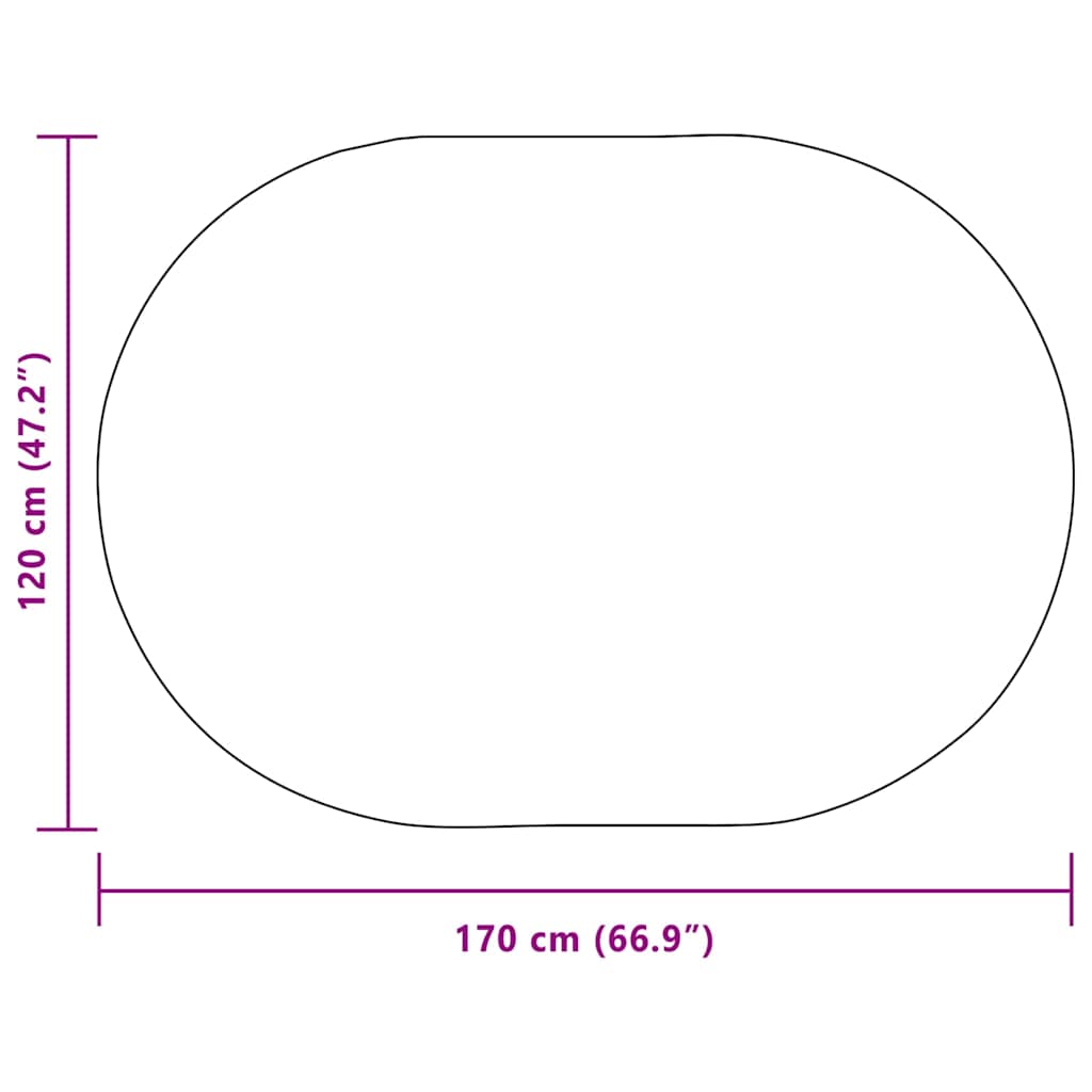 vidaXL Χαλί ZIZUR Κρεμ PP