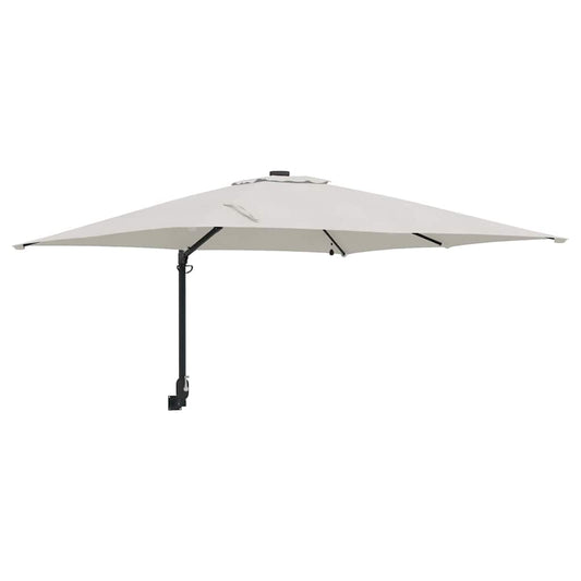 vidaXL Ομπρέλα Κήπου Άμμος 248.5 x 247.5 x 160 εκ. ύφασμα