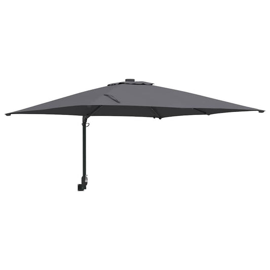 vidaXL Ομπρέλα Κήπου Ανθρακί 248.5 x 247.5 x 160 εκ. ύφασμα
