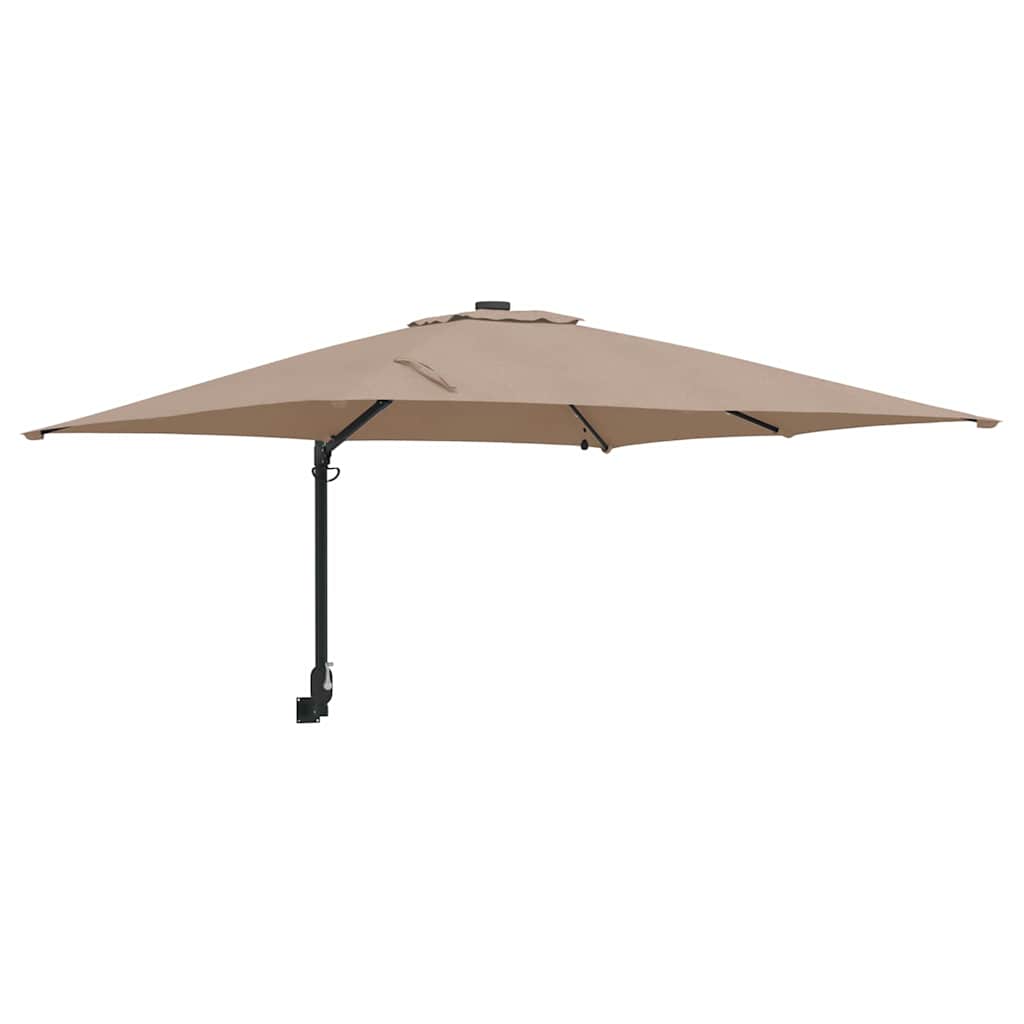 vidaXL Ομπρέλα Κήπου Taupe 248.5 x 247.5 x 160 εκ. ύφασμα