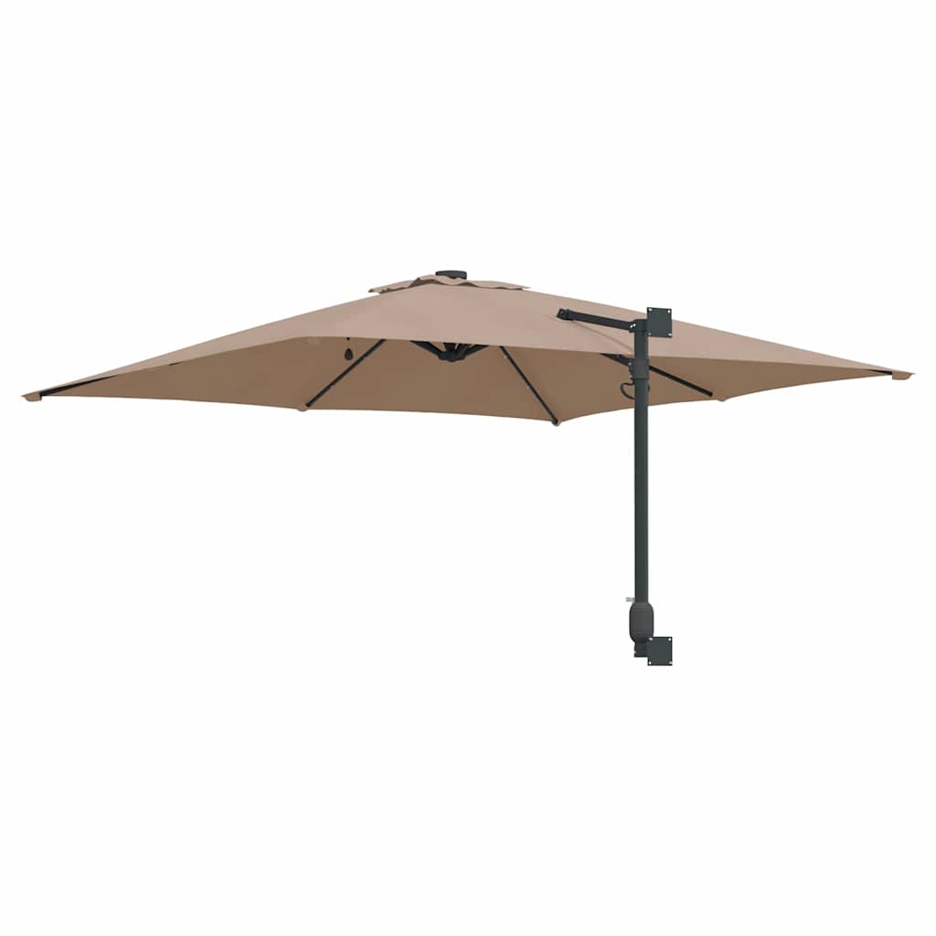 vidaXL Ομπρέλα Κήπου Taupe 248.5 x 247.5 x 160 εκ. ύφασμα