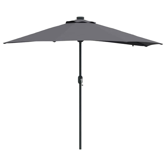vidaXL Ομπρέλα Κήπου Ανθρακί 294 x 150 x 223 εκ