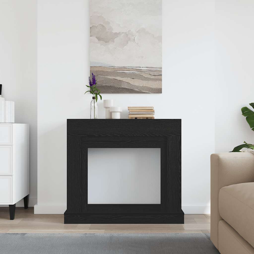 vidaXL Πλαίσιο Τζακιού από Μαύρη Δρυ 100x30x87,5 εκ. από Τεχνητό Ξύλο