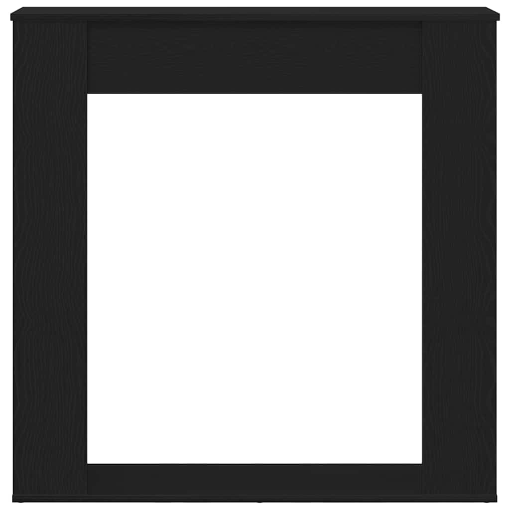 vidaXL Πλαίσιο Τζακιού από Μαύρη Δρυ 100x20x100 εκ. από Τεχνητό Ξύλο