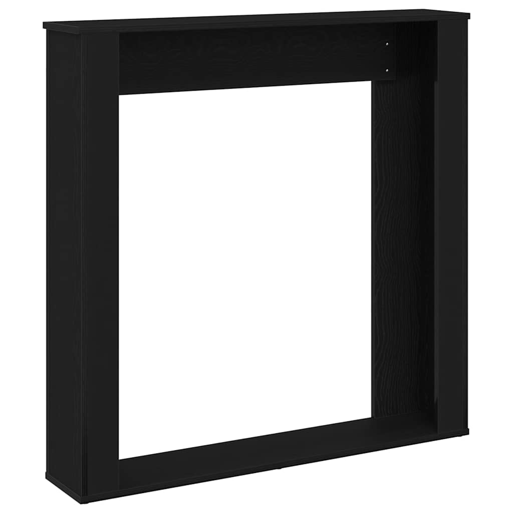 vidaXL Πλαίσιο Τζακιού από Μαύρη Δρυ 100x20x100 εκ. από Τεχνητό Ξύλο