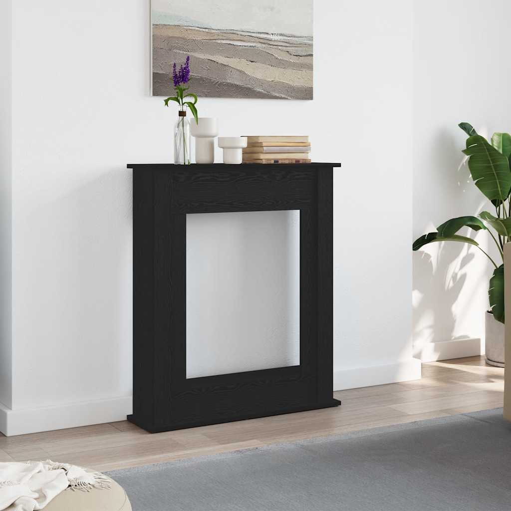 vidaXL Πλαίσιο Τζακιού από Μαύρη Δρυ 75x20x87,5 εκ. από Τεχνητό Ξύλο