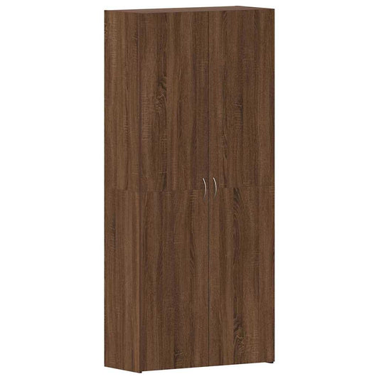 vidaXL Ντουλάπα Παπουτσιών Καφέ 80 x 35.5 x 180 εκ Επεξεργασμένο ξύλο