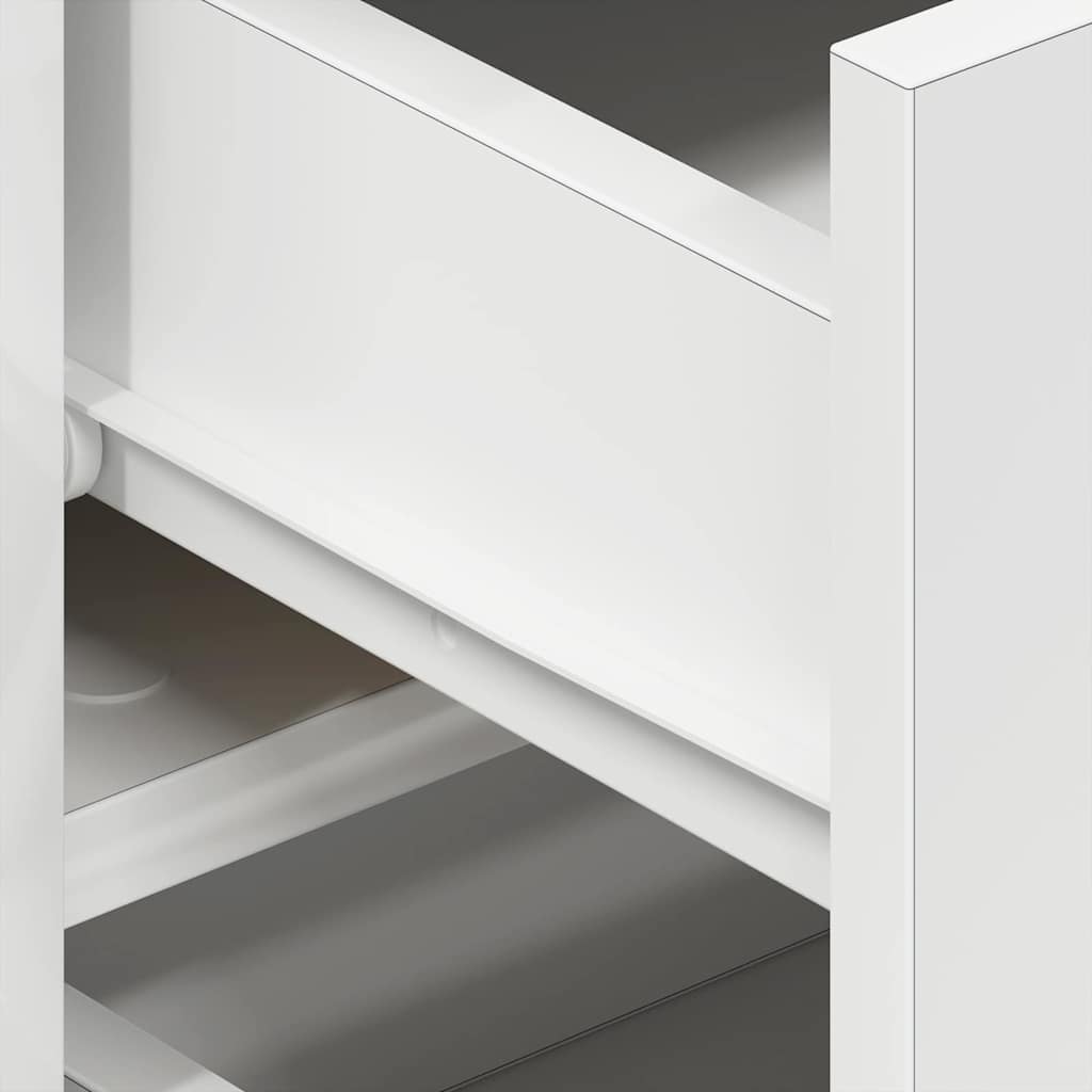 vidaXL Πλαϊνό γραφείο Λευκό 120 x 36 x 69 εκ Επεξεργασμένο ξύλο