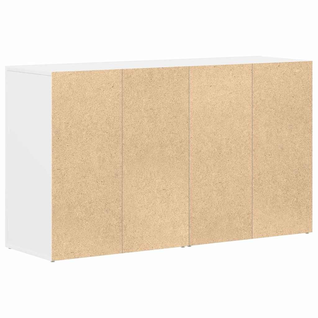 vidaXL Πλαϊνό γραφείο Λευκό 120 x 36 x 69 εκ Επεξεργασμένο ξύλο