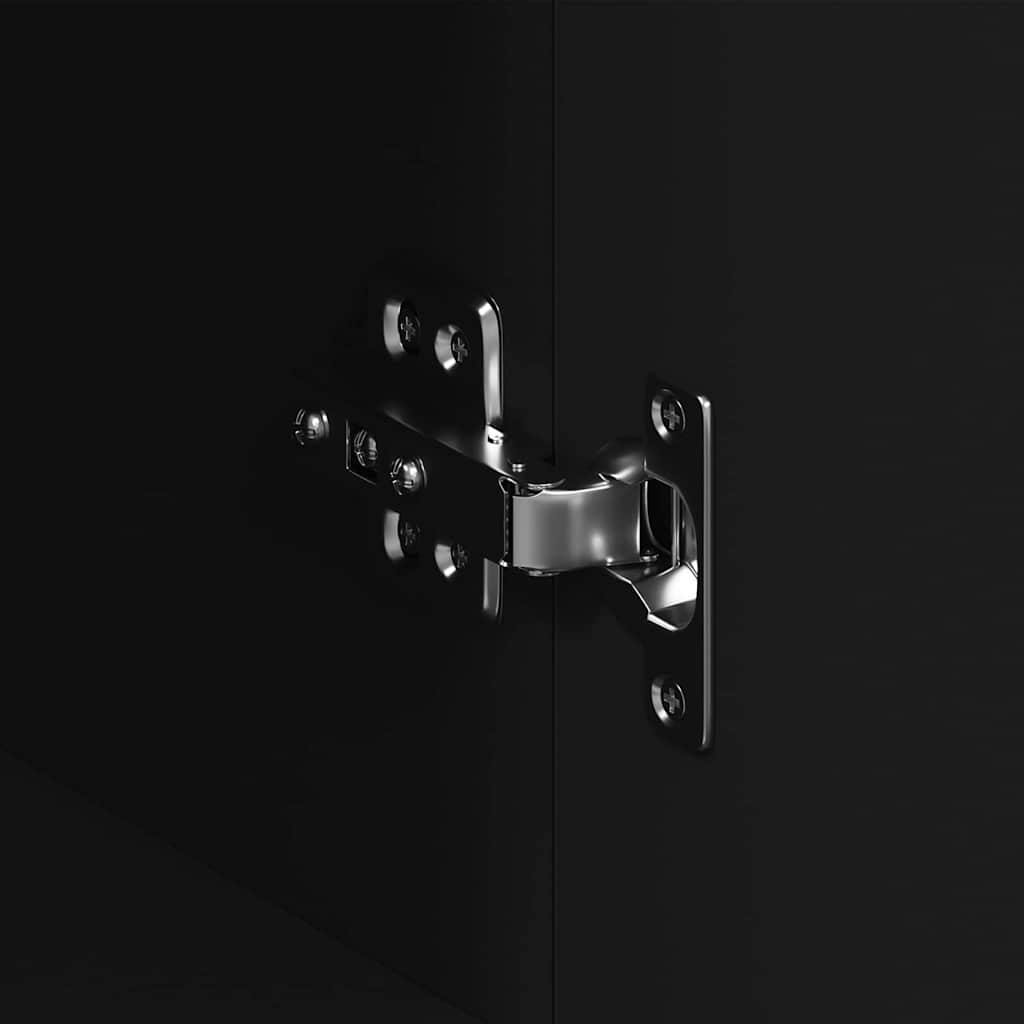 vidaXL Πλαϊνό γραφείο Μαύρο 120 x 36 x 69 εκ Επεξεργασμένο ξύλο