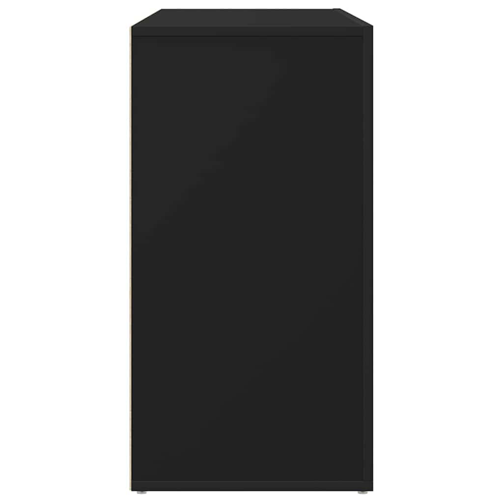 vidaXL Πλαϊνό γραφείο Μαύρο 120 x 36 x 69 εκ Επεξεργασμένο ξύλο